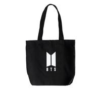 Grupo Erik Tote Bag Cremallera BTS - Bolsa de Tela en Algodón Reutilizable con Asas para la Compra o Universidad | BTS Merch (40 x 42 x 10 cm)