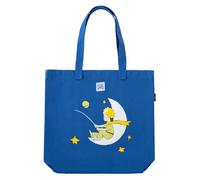 Grupo Erik Bolso tela El Principito - Tote bag tela negro con asas cómodas - Bolso shopper 40x42cm / Bolsa de tela algodón - Bolsas reutilizables - Bolsa compra pegable