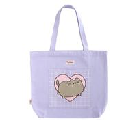 Grupo Erik Bolso tela Kawaii Pusheen - Tote bag tela lila asas cómodas | Bolsas de tela infantiles - Bolsos mujer grande 45x38 cm