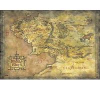 Base de Secretária - The Lord of the Rings: Middle Earth Map