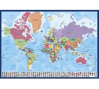 Grupo erik vade escolar mapa do mundo - tapete escritorio editado en p