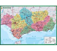 Grupo erik vade mapa andalucía - tapete escritorio - vade escolar mul