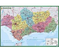 Grupo Erik Vade mapa Andalucía - Tapete escritorio - Vade escolar multifuncional | Vade escritorio - Protector escritorio - Vuelta al cole material escolar