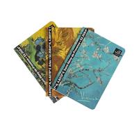 Grupo Erik Van Gogh Libretas A6 - Pack de Cuadernos A6 pequeños | 3 formatos distintos: punteado + hojas blancas + lineas, Merchansising Oficial, Con Tapas blandas, 64 págs cada bloc de notas