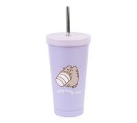 Erik Vaso termo Pusheen – 550 ml, con tapa y pajita, cepillo limpieza, sin BPA