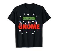 Grupo Familiar a Juego de gnomos ahijados - Navidad Divertida ahijada Camiseta gráfica económica, Hombre, Negro, S