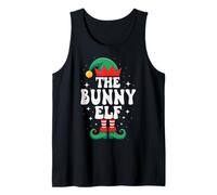 Grupo Familiar Divertido de Navidad a Juego de The Bunny Elf Camiseta sin Mangas