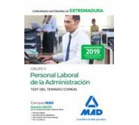 Grupo II Personal Laboral De La Administración De La Comunidad Autónoma De Extremadura. Test Del Temario Común