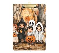 Grupo Kids All Saints' Day - Disfraz de Halloween para jugar al portapapeles para el aula, impermeable, para mujeres legales, entrenadoras de baloncesto, tamaño 9 x 12