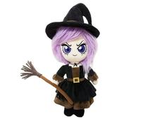Grupo Moya Figura Muñeca de Trapo Peluche Bruja con Escoba y Sombrero 47cm