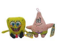 Grupo Moya Pack 2 Peluches Bob Esponja: Bob Esponja + Patricio 20cm
