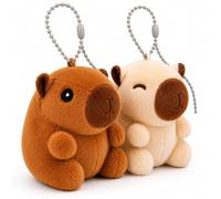 Grupo Moya Peluche Capibara Kawaii 10 cm - Llavero Capybara y Colgante Capibara para Mochila, Mini Muñeco Suave con Cierre Ajustable, Color Sorpresa