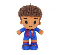 Grupo Moya - Peluche FC Barcelona 12 cm con Cordón para Colgar, Muñeco Barça Pequeño Oficial, Regalo para Fans, Merchandising FC Barcelona (Jugador FC Barcelona)