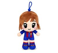 Grupo Moya - Peluche FC Barcelona Jugadora 12 cm con Cordón para Colgar, Muñeca Barça Pequeña, Regalo para Fans, Merchandising FC Barcelona