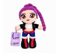Grupo Moya - Peluche K-Pop Music 20 cm, Muñeca de Tela Suave, Muñeco Decorativo de Poliéster, Regalo para Fans de la Música Coreana, Peluche Coleccionable. (Lila)