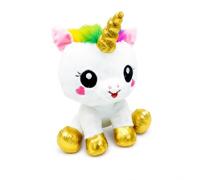 Grupo Moya .Peluche Unicornio 20 cm Suave y Blandito - Muñeco Unicornio Arcoíris Kawaii con Cuerno Dorado - Peluche Decorativo Infantil de Poliéster - Regalo para Niños y Niñas .