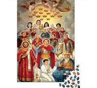 Grupo Santos Cristianos Rompecabezas Clásico 1000 Piezas para Aficionados Fin De Semana, Decoración Interior, Regalo Mujeres, Decoración Mural De Fiesta 52x38cm/1000pcs