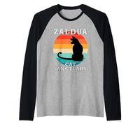 Grupo Santuario de Gatos Zaldua Familia Reunión Nombre Camiseta Manga Raglan