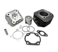Grupo térmico completo cilindro ø47 pistón 80 cc Minarelli horizontal de aire F12 Scarabeo SR F10 Ovetto Jog