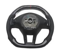 grupo volante coche Compatible Con Benz Para W176 W204 W205 W213 Para CLA GLC GLE450 C63 Coche Accesorios Repuesto Volante Fibra Carbono De PU(With Paddles)