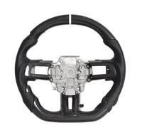 grupo volante coche Compatible Con Ford Para Mustang GT Para EcoBoost Para Shelby 2015 2016 2017 2018-2023 Rueda Carreras Deportiva PU Perforada Fibra Carbono Coche(18-23 With Heat)