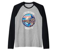 Grupo Zakynthos Grecia Y Zante Camiseta Manga Raglan