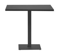 Gruppo Maruccia - Mesa para bar, iluminadores, jardín - Estructura de aluminio - Pie central cuadrado (antracita, 80 x 80 cm)