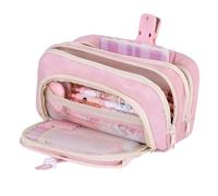 Grurun Estuche grande para lápices, estuche de gran capacidad, bolsa de cosméticos para bolígrafos, organizador de artículos de papelería, simple, para la oficina, el hogar, viajes, bolsa de