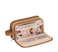 Grurun Estuche grande para lápices, estuche de gran capacidad, bolsa de cosméticos para bolígrafos, organizador de artículos de papelería, simple, para la universidad, oficina, hogar, viajes, bolsa de