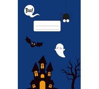 Gruseliges Schulheft im A4 Format, liniert, 79 Seiten, Notizbuch