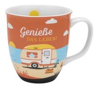 GRUSS & CO 48415 Taza con diseño y texto en alemán Meer | Taza de café con frase, 40 cl, porcelana | Regalo de cumpleaños, viaje | 48415