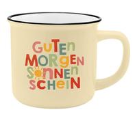 GRUSS & CO 74176 - Taza XL con mensaje en alemán Guten Morgen, taza de porcelana, 55 cl, con cinta de regalo, regalo, regalo de cumpleaños