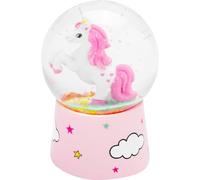 Gruss & CO Bola de ensueño con diseño de Unicornio, Bola para sacudir, Hecha de acrílico irrompible, Figura como poliresina, Altura 6,5 cm, Regalo para niños, niñas, cumpleaños | 74110