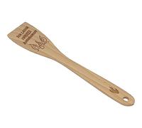 GRUSS & CO Espátula con diseño "Nchts anbrennen" | Espátula de madera de haya, 30 cm, con diseño quemado, regalo para cocina, cocina, 48811