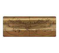 GRUSS & CO Juego de 2 tablas de madera plegables, con texto en alemán Der schönste Weg, 48795