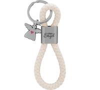 GRUSS & CO Llavero con diseño de ángel | colgante compuesto de un lazo trenzado, con diseño de ángel de la guarda, con colgante de ángel | 48364, multicolor, 12 cm, Diseño de ángel