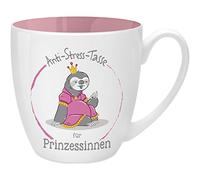 GRUSS & CO Taza antiestrés con diseño de princesa, 45 cl, diseño de princesa, regalo para ti | 45519