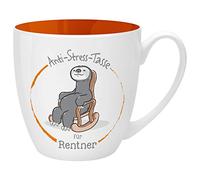 GRUSS & CO Taza antiestrés, diseño de jubilación, 45 cl, diseño de New Bone China, regalo divertido | 46263