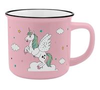 GRUSS & CO Taza con diseño de unicornio, porcelana, 35 cl, altura 8,4 cm, cinta de regalo, regalo, escuela, guardería, cumpleaños infantil | 74101