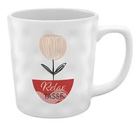 GRUSS & CO Taza con diseño Relax Tasse | Taza estructural, gres, 37 cl, multicolor | Regalo amigos | 48458
