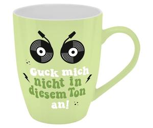 GRUSS & CO Taza con diseño Ton | Taza con frase New Bone China, 35 cl, con baderole de regalo, regalo divertido, cumpleaños | 74196