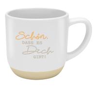 GRUSS & CO Taza con Garvur Schön,dass es dich gibt | Gres, 40 cl, Multicolor | Geschenk Freunde Geburtstag | 48987