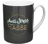 GRUSS & CO 47000 XL-Taza antiestrés (Porcelana, 60 cl), Negro