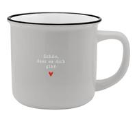 GRUSS & CO Taza XL con diseño Schön | Taza favorita de porcelana, 55 cl, con cinta de regalo, regalo de San Valentín, para enamorados, 74174