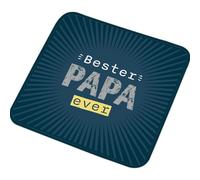 GRUSS & CO Toalla mágica con diseño de Bester Papa Ever | Toalla de Invitados en Forma prensada, algodón, 30 cm x 30 cm, Regalo para papá, día del Padre, cumpleaños | 73890