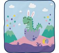 GRUSS & CO Toalla mágica con diseño de Dinosaurio, 30 cm x 30 cm, algodón prensado, Regalo para niños, Nido de Pascua | 74475