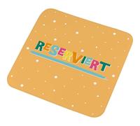 GRUSS & CO Toalla mágica con diseño Reservado | Toalla pequeña Toalla de Invitados en Forma prensada, 30 cm x 30 cm, algodón | Regalo, Sorpresa Divertida | 74380