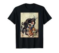 Gruss Vom Krampus Terror Navidad Arte espeluznante Evil Santa Fun Camiseta
