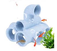 Gruta Betta natural, pieza decorativa para cueva de acuario, superficie texturizada con bordes seguros, accesorio decorativo de descanso para escondite de peces, refugio para tanques con diseño de pie