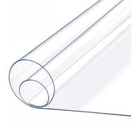 Gruytoie Protector de Mesa Transparente PVC 65x75cm, plastico Protector Mesa, Mantel Transparente Mesa, Mantel de plástico Grueso Impermeable, Fácil de Limpiar, para Mesa De Comedor, Escritorio